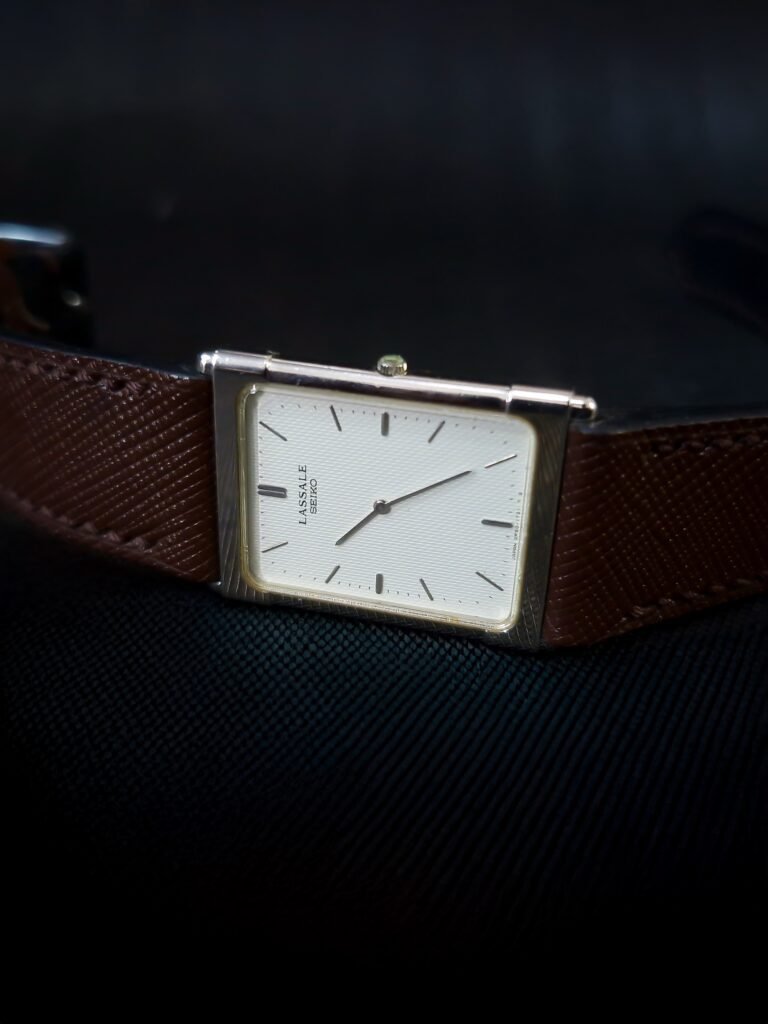 Seiko Lassale Tank White Dial Men, foto 4