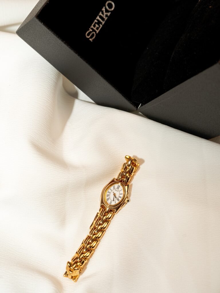 Seiko Gold Oval Roman Dial Ladies Watch, foto 3