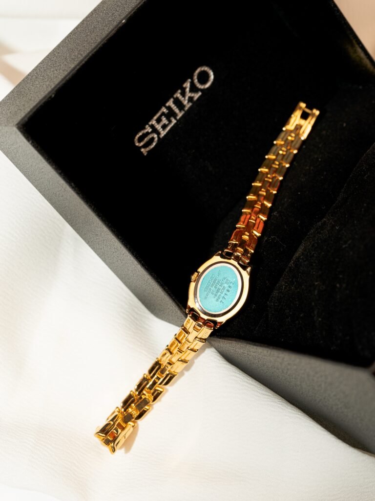 Seiko Gold Oval Roman Dial Ladies Watch, foto 4