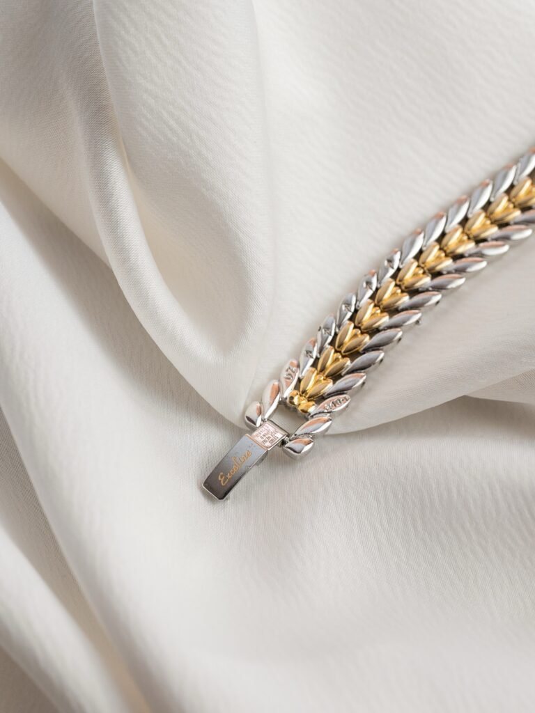 Seiko Exceline Two‑Tone Feather-Link Watch, foto 4