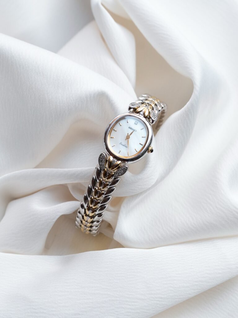 Seiko Exceline Two‑Tone Feather-Link Watch, foto 1