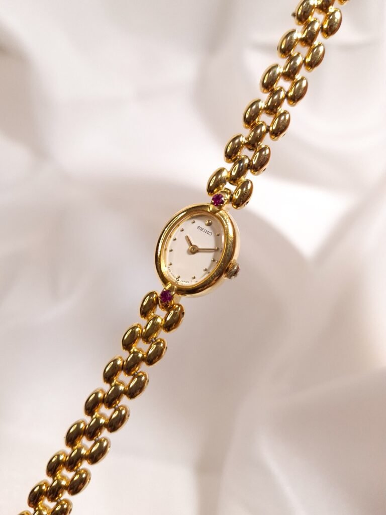 Seiko Ruby Accent Oval Bracelet Watch, photo 5