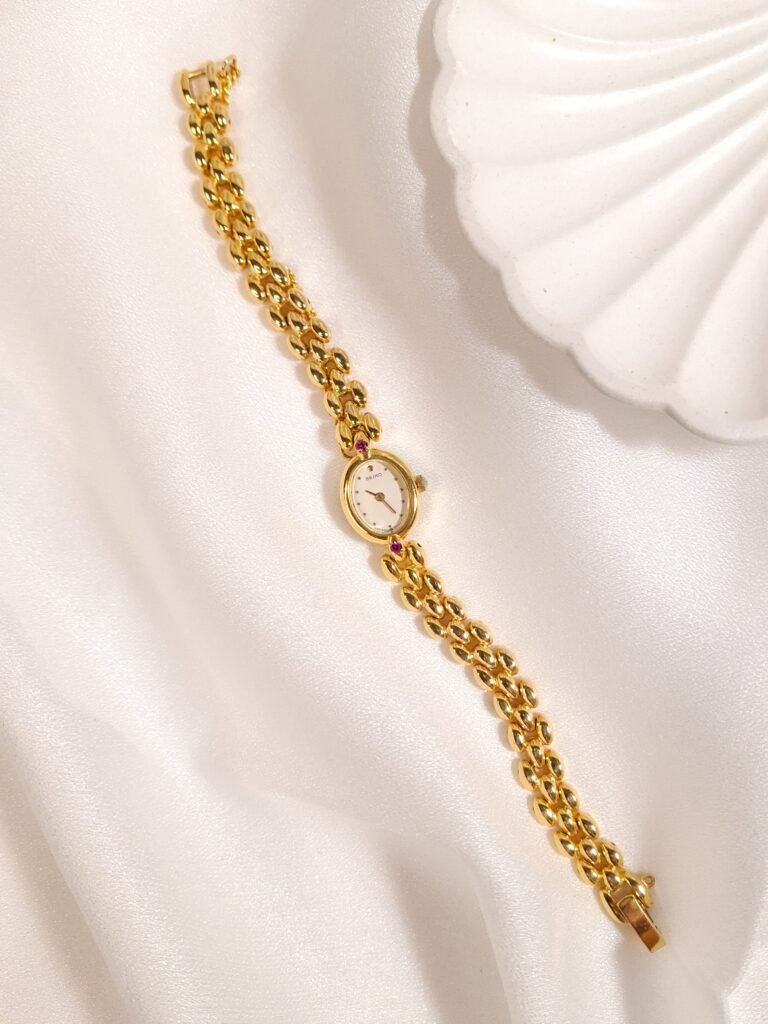 Seiko Ruby Accent Oval Bracelet Watch, photo 4