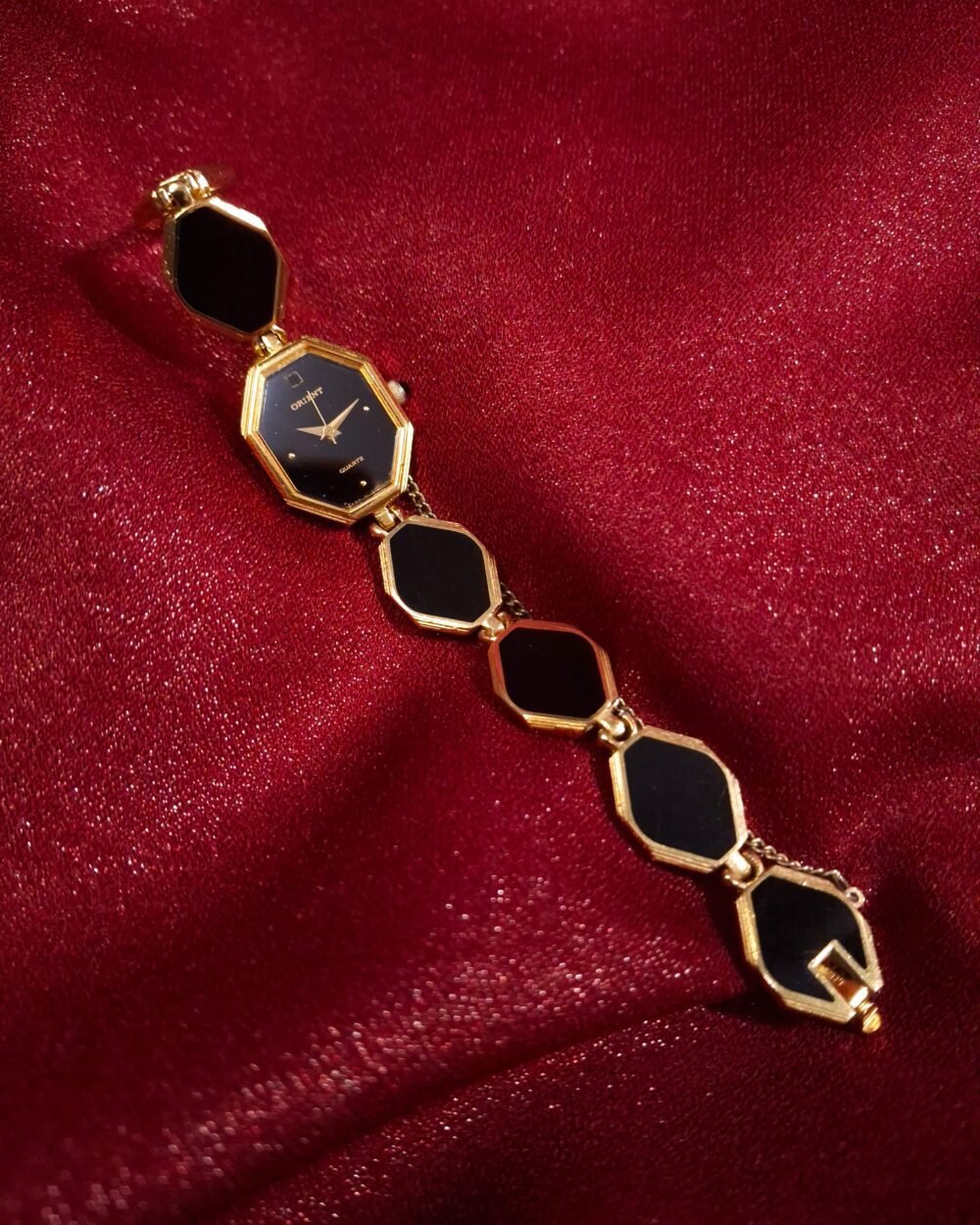 Orient Black Octagon Bracelet Watch